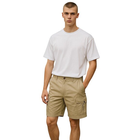 2 for/$35 Timberland Men's Khaki Cargo Shorts Size 40 - Picture 3 of 12